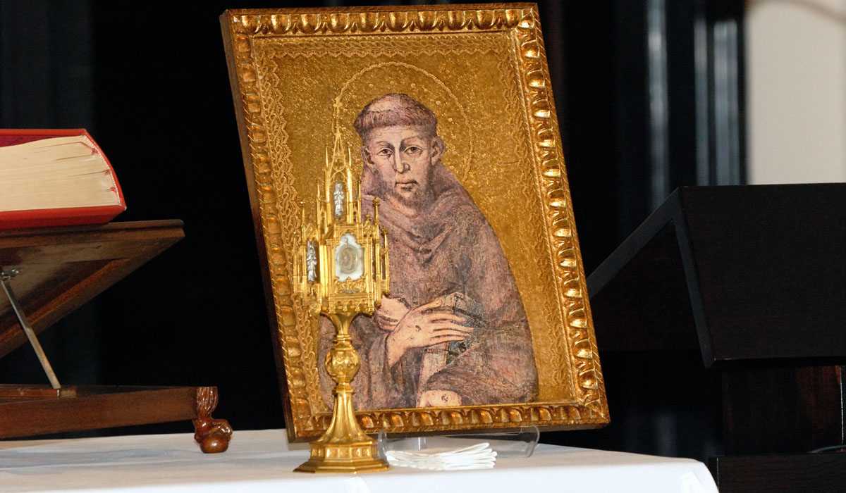 Rozpoczęcie peregrynacji relikwii św. Franciszka z Asyżu