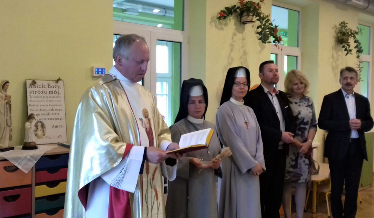 Poświęcenie nowego przedszkola w Bieczu