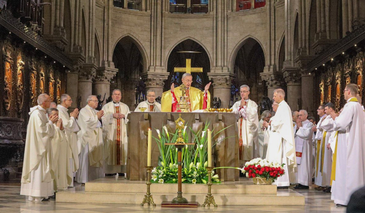 Poświęcenie Kaplicy Polskiej w katedrze Notre Dame w Paryżu
