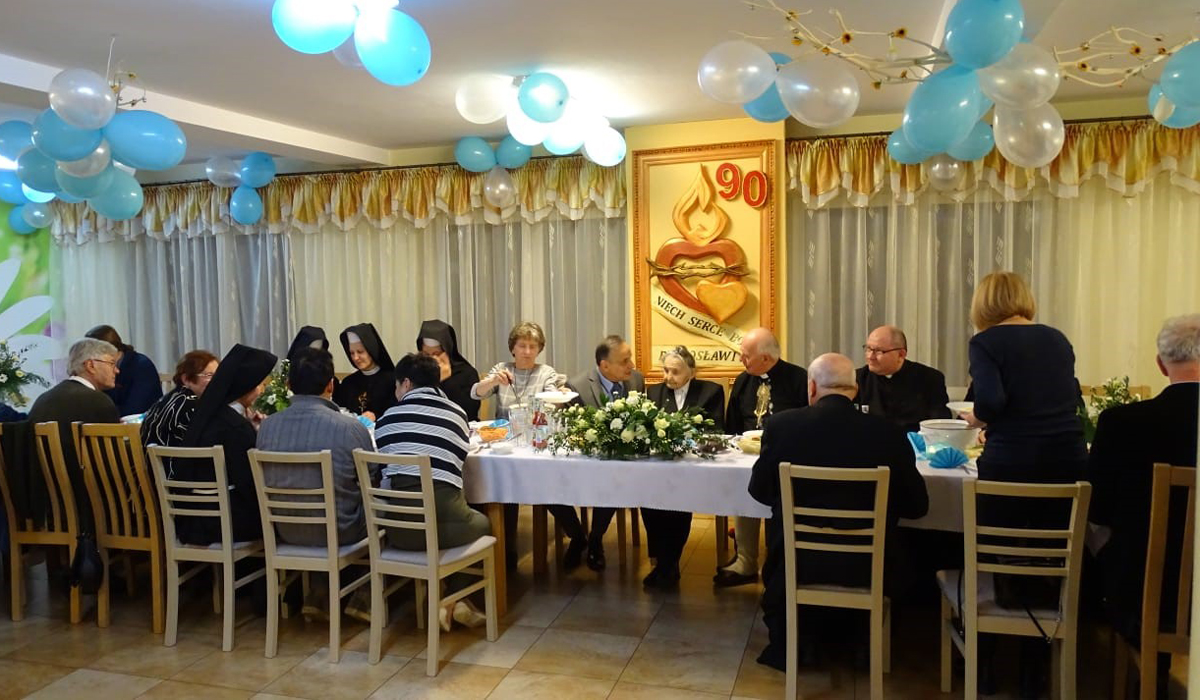 90. urodziny fundatorki Domu Opieki w Kamesznicy