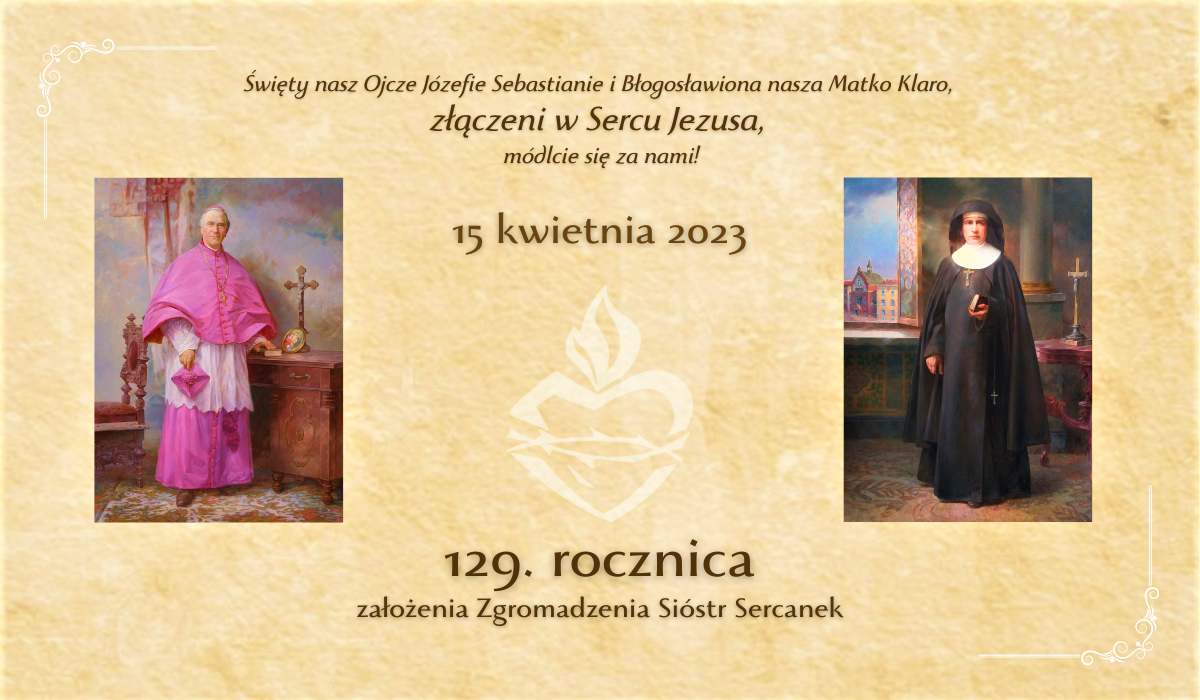 Chwała Bożemu Sercu za dar Zgromadzenia Sióstr Sercanek
